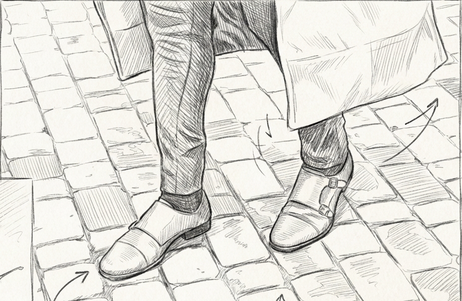 The approach — storyboard frame